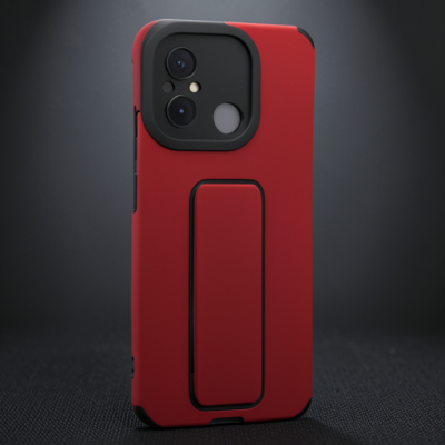 Xiaomi Redmi 12c Kılıf Mega Standlı Silikon - Yeşil
