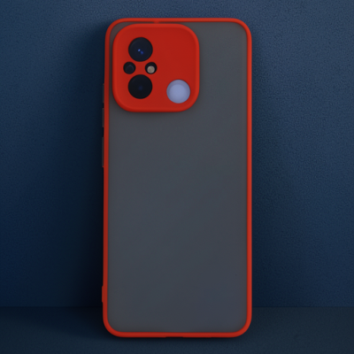 Xiaomi Redmi 12c Kılıf Montreal Silikon Kapak - Kırmızı