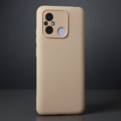 Xiaomi Redmi 12c Kılıf Nano İçi Kadife Silikon - Pudra