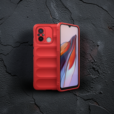 Xiaomi Redmi 12c Kılıf Optimum Silikon - Kırmızı