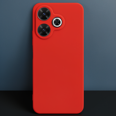 Xiaomi Redmi 13 4g Kılıf First Silikon - Kırmızı