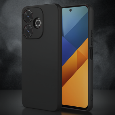 Xiaomi Redmi 13 4g Kılıf Nano İçi Kadife Silikon - Siyah