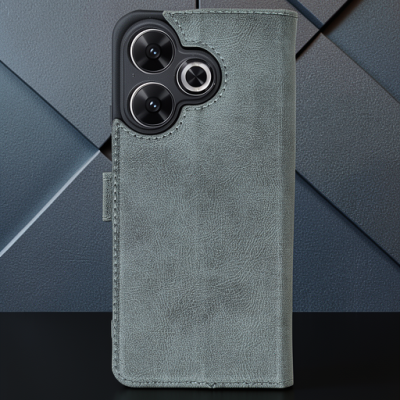Xiaomi Redmi 13 4g Kılıf Trend S Plus Kapaklı Kılıf - Yeşil