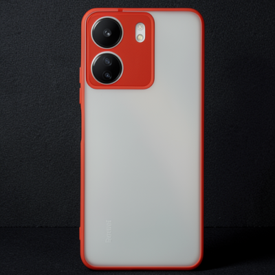Xiaomi Redmi 13c Kılıf Montreal Silikon Kapak - Kırmızı