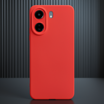 Xiaomi Redmi 13c Kılıf Nano İçi Kadife Silikon - Kırmızı