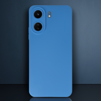 Xiaomi Redmi 13c Kılıf Nano İçi Kadife Silikon - Mavi