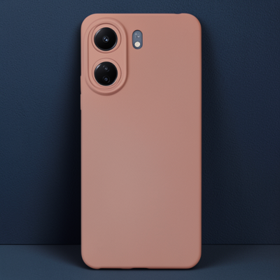 Xiaomi Redmi 13c Kılıf Nano İçi Kadife Silikon - Pudra