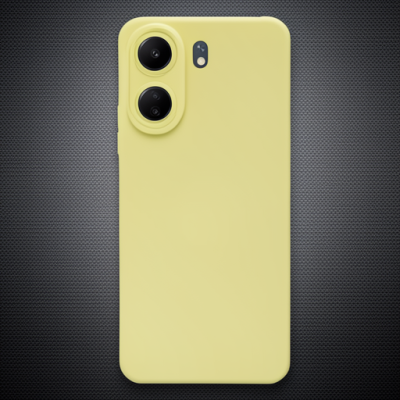 Xiaomi Redmi 13c Kılıf Nano İçi Kadife Silikon - Sarı