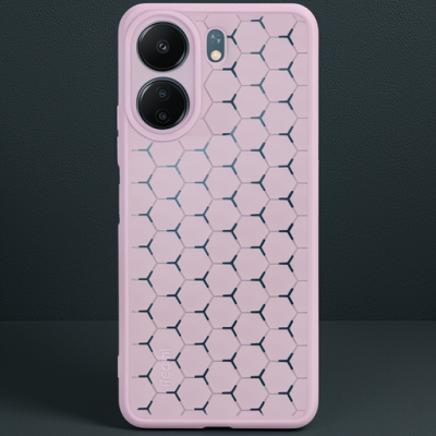 Xiaomi Redmi 13c Kılıf Petek Silikon Kapak - Lila
