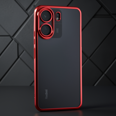 Xiaomi Redmi 13c Kılıf Razer Lensli Silikon - Gümüş