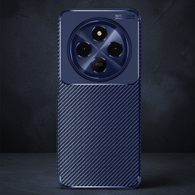 Xiaomi Redmi 14c Kılıf Auto Focus Karbon Kapak - Lacivert