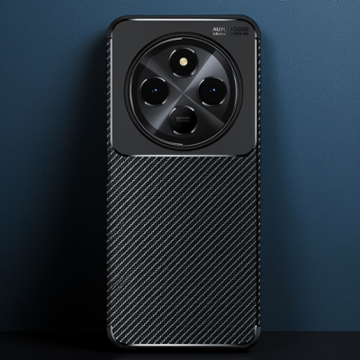 Xiaomi Redmi 14c Kılıf Auto Focus Karbon Kapak - Siyah