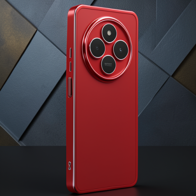 Xiaomi Redmi 14c Kılıf Razer Lensli Silikon - Gümüş