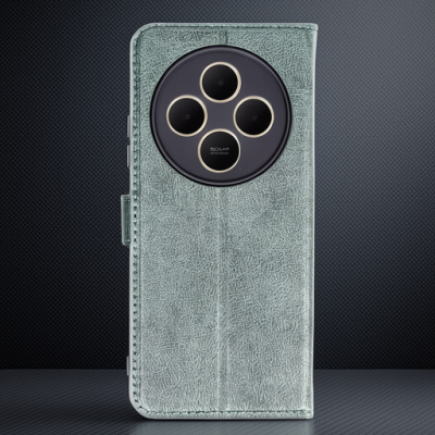 Xiaomi Redmi 14c Kılıf Trend S Plus Kapaklı Kılıf - Yeşil