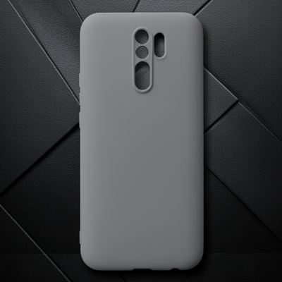 Xiaomi Redmi 9 Kılıf Nano İçi Kadife Silikon - Gri