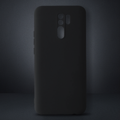 Xiaomi Redmi 9 Kılıf Nano İçi Kadife Silikon - Siyah