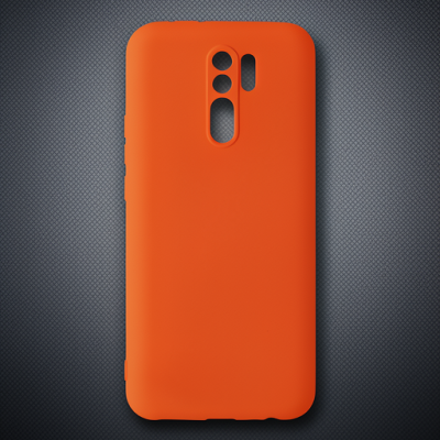 Xiaomi Redmi 9 Kılıf Nano İçi Kadife Silikon - Turuncu