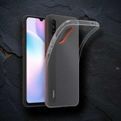 Xiaomi Redmi 9a Kılıf Lüx Şeffaf Silikon - Şeffaf