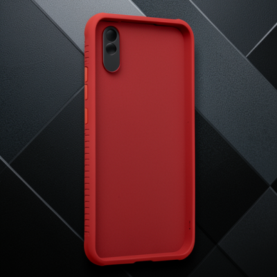Xiaomi Redmi 9a Kılıf Miami Şeffaf Silikon - Gri