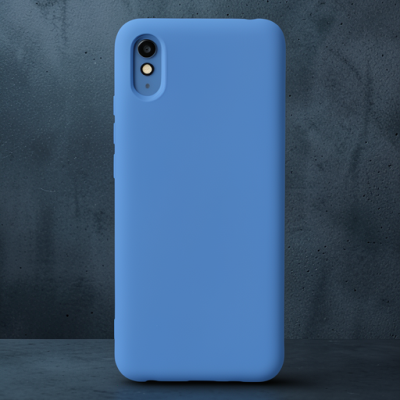 Xiaomi Redmi 9a Kılıf Nano İçi Kadife Silikon - Mavi