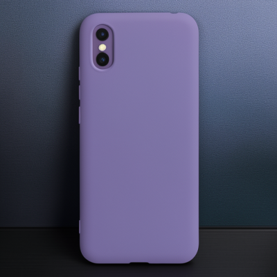 Xiaomi Redmi 9a Kılıf Nano İçi Kadife Silikon - Mor