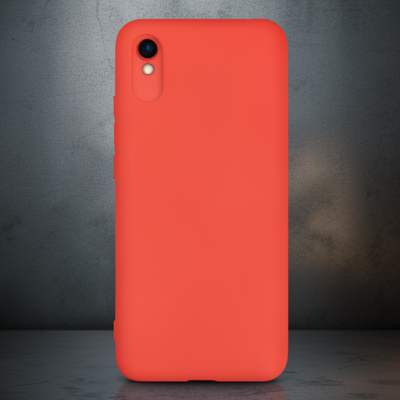 Xiaomi Redmi 9a Kılıf Nano İçi Kadife Silikon - Turuncu