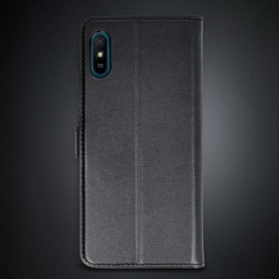Xiaomi Redmi 9a Kılıf Trend S Plus Kapaklı Kılıf - Siyah