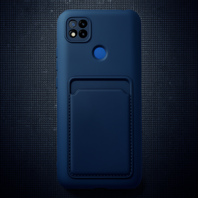 Xiaomi Redmi 9c Kılıf Kelvin Kartvizitli Silikon - Lacivert