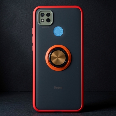 Xiaomi Redmi 9c Kılıf Montreal Yüzüklü Silikon Kapak - Sarı