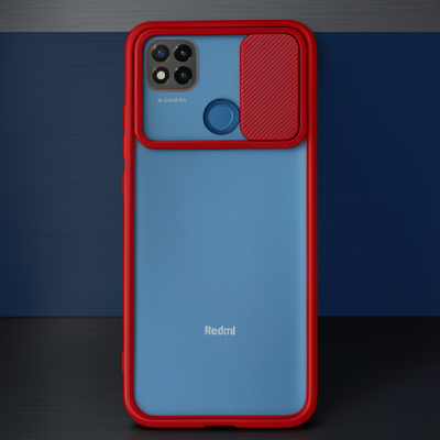 Xiaomi Redmi 9c Kılıf Palm Buzlu Kamera Sürgülü Silikon - Lila