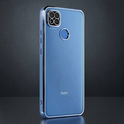 Xiaomi Redmi 9c Kılıf Razer Lensli Silikon - Açık Mavi