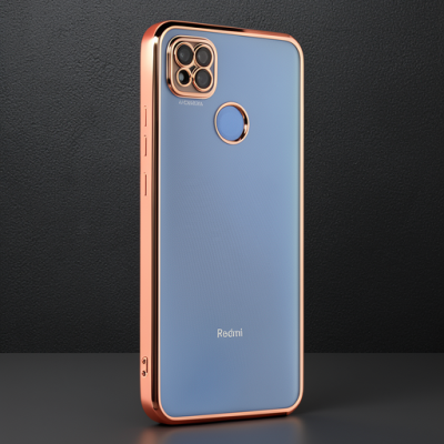 Xiaomi Redmi 9c Kılıf Razer Lensli Silikon - Gold