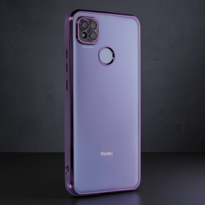 Xiaomi Redmi 9c Kılıf Razer Lensli Silikon - Mor