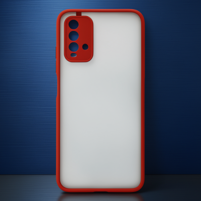 Xiaomi Redmi 9t Kılıf Montreal Silikon Kapak - Kırmızı