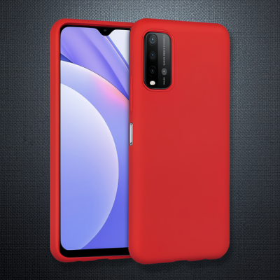 Xiaomi Redmi 9t Kılıf Nano İçi Kadife Silikon - Turuncu