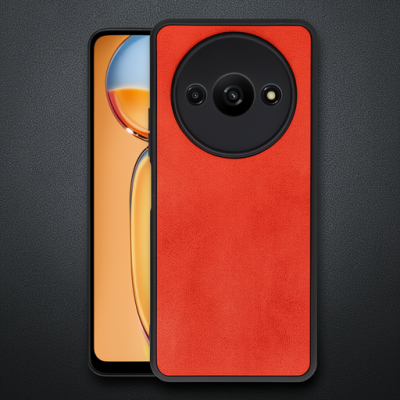 Xiaomi Redmi A3 4g Kılıf Aras Deri Kapak - Kırmızı