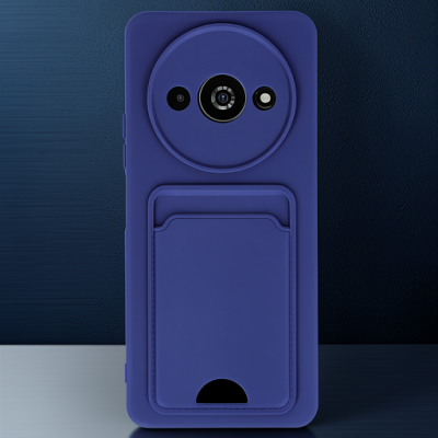 Xiaomi Redmi A3 4g Kılıf Kelvin Kartvizitli Silikon - Lacivert