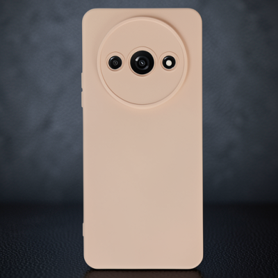 Xiaomi Redmi A3 4g Kılıf Nano İçi Kadife Silikon - Pudra
