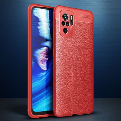 Xiaomi Redmi Note 10 Kılıf Auto Focus Kapak - Kırmızı