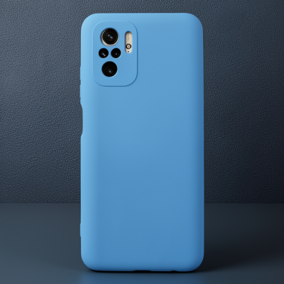 Xiaomi Redmi Note 10 Kılıf Nano İçi Kadife Silikon - Mavi