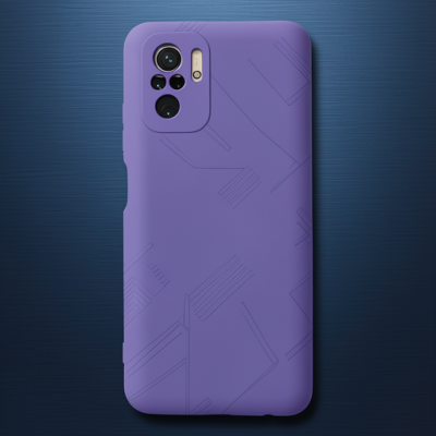 Xiaomi Redmi Note 10 Kılıf Nano İçi Kadife Silikon - Mor
