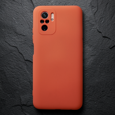 Xiaomi Redmi Note 10 Kılıf Nano İçi Kadife Silikon - Turuncu