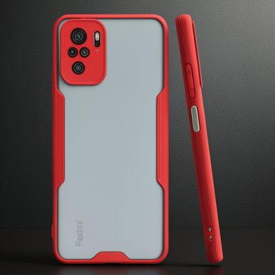 Xiaomi Redmi Note 10 Kılıf Platin Silikon - Kırmızı