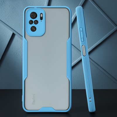 Xiaomi Redmi Note 10 Kılıf Platin Silikon - Mavi