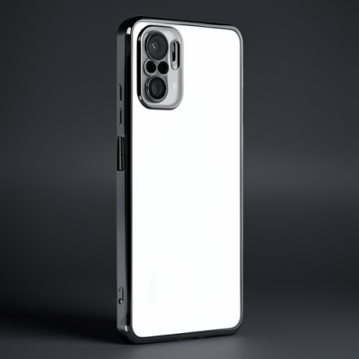 Xiaomi Redmi Note 10 Kılıf Razer Lensli Silikon - Siyah