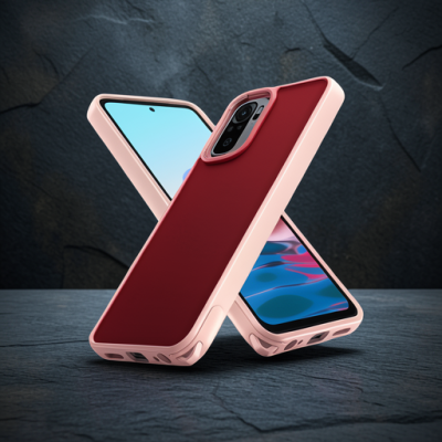Xiaomi Redmi Note 10 Pro Kılıf Elegant Kapak - Pudra