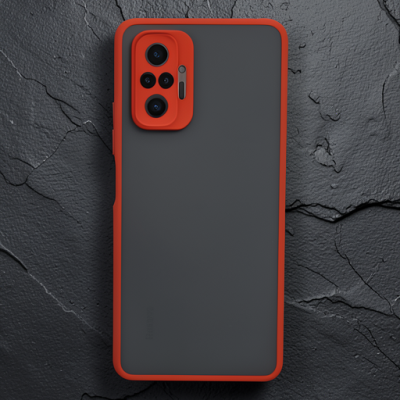Xiaomi Redmi Note 10 Pro Kılıf Montreal Silikon Kapak - Kırmızı