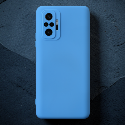 Xiaomi Redmi Note 10 Pro Kılıf Nano İçi Kadife Silikon - Mavi