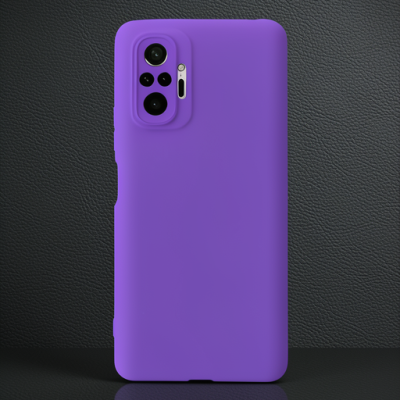 Xiaomi Redmi Note 10 Pro Kılıf Nano İçi Kadife Silikon - Mor