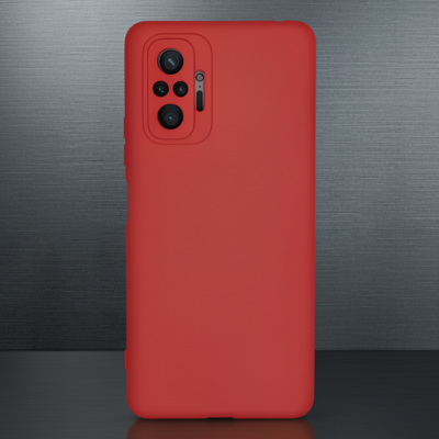 Xiaomi Redmi Note 10 Pro Kılıf Nano İçi Kadife Silikon - Pudra